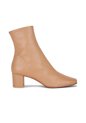 BY FAR Sofia Bootie in Nude. Size 37, 40.