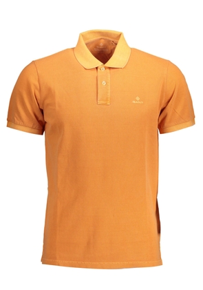 Gant Elegant Short-Sleeved Orange Polo Shirt - S
