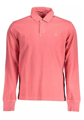Gant Pink Cotton Polo Shirt - S