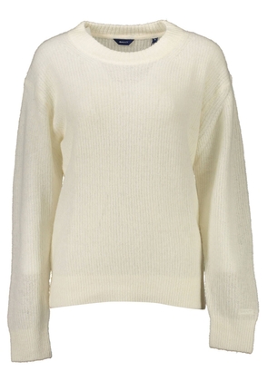 Gant White Wool Sweater - L
