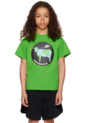 UNDERCOVER Kids Green Graphic T-Shirt