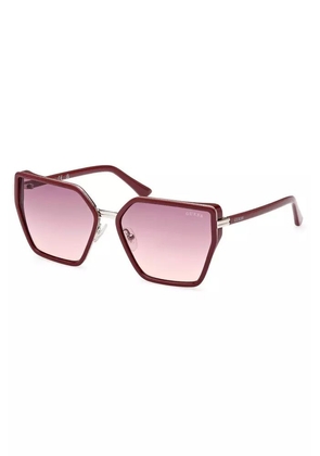 Guess Jeans Hexagonal Chic Pink Sunglasses