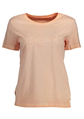 Guess Jeans Pink Cotton Tops & T-Shirt - XS