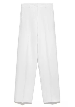 Hinnominate Elegant White Straight Trousers with Pockets - S