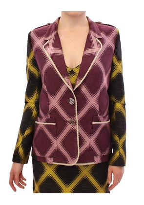 House of Holland Purple checkered blazer jacket - S