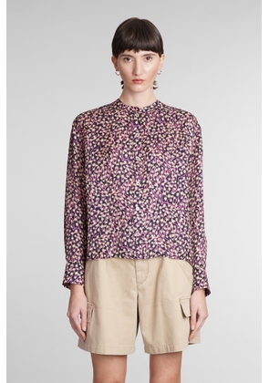 Isabel Marant Leidy Shirt In Multicolor Viscose