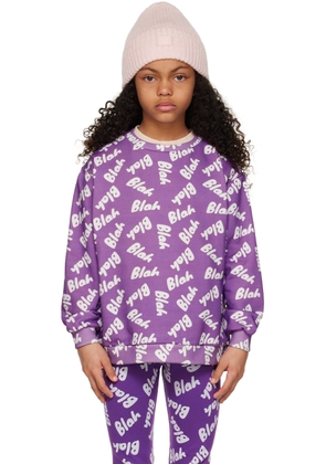 BlabLakia Kids Purple 'Blah' Sweatshirt