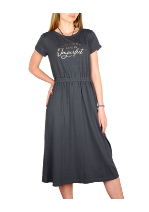 Imperfect Black Cotton Dress - S