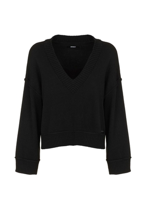 Imperfect Classic V-Neck Wool Blend Sweater - L