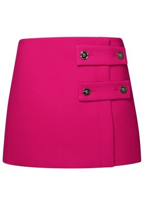 Versace Fuchsia Silk Blend Miniskirt
