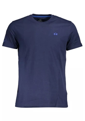 La Martina Blue Cotton T-Shirt - S
