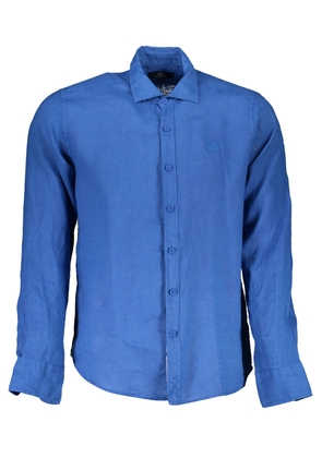La Martina Blue Linen Shirt - S