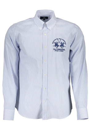 La Martina Light Blue Cotton Shirt - M