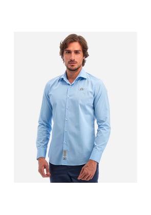 La Martina Light Blue Cotton Shirt - 3XL