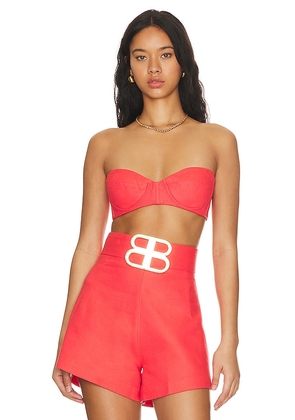 Bronx and Banco Cateye Bralette in Coral. Size S.
