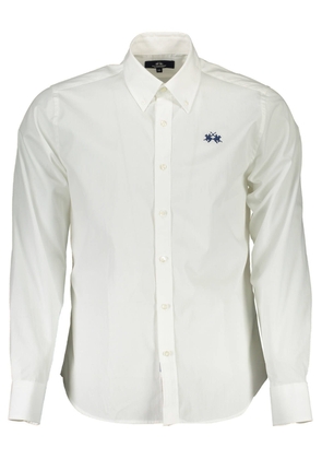 La Martina White Cotton Shirt - XL