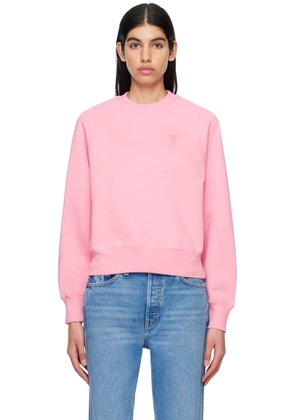 AMI Paris Pink Ami De Caur Sweatshirt