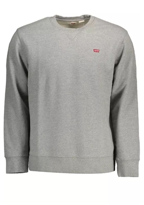 Levi's Chic Gray Long-Sleeved Logo Sweatshirt - S