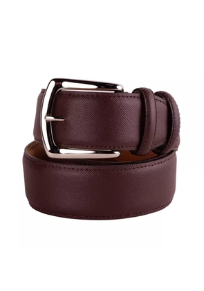Made in Italy Brown Calfskin Belt - 115 cm / 46 Inches