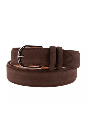 Made in Italy Brown Calfskin Belt - 115 cm / 46 Inches