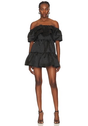 Aureta. Lyla Mini Dress in Black. Size S, XS.