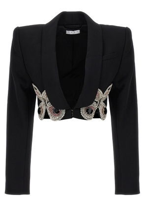 Area Blazer Embroidered Butterfly Cropped