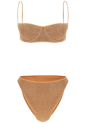 Oséree lurex bikini set - S Gold