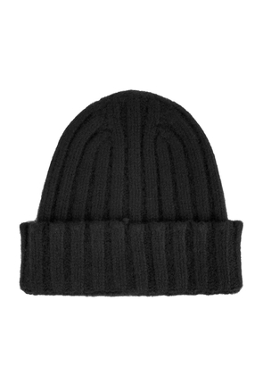 Made In Italy Black Cashmere Hat