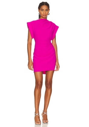Amanda Uprichard Edrina Mini Dress in Fuchsia. Size S, XS.