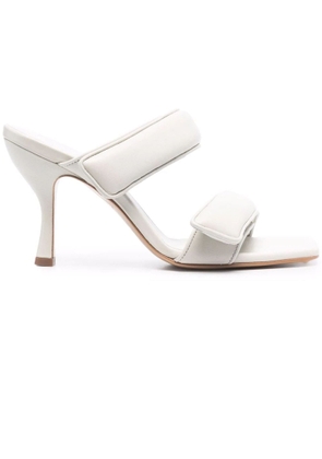 Gia Borghini White Leather Perni 03 Sandals
