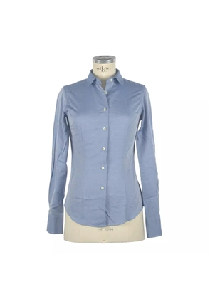 Made in Italy Blue Cotton Shirt - XS