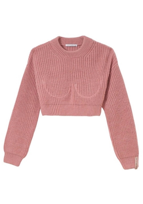 Mar De Margaritas Pink Acrylic Sweater - S
