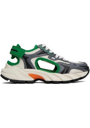 Heron Preston Green & Gray Block Stepper Sandal Sneakers