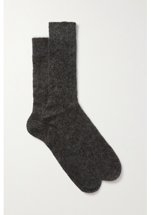 Brunello Cucinelli - Metallic Knitted Socks - Gray - S,M,L