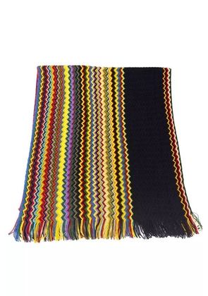 Missoni Elegant Geometric Multicolor Fringed Scarf