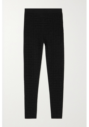 Givenchy - Pointelle Stretch-knit Leggings - Black - x small,small,medium,large