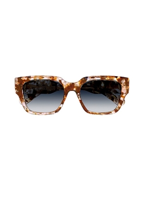 Chloe Gayia Rectangular Sunglasses in Brown.