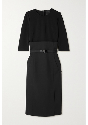 Givenchy - Belted Wool-blend Midi Dress - Black - FR36,FR38,FR40,FR42
