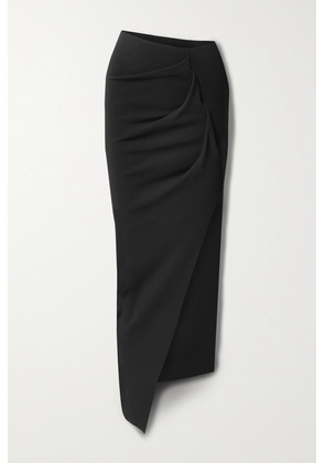 Rick Owens - Rent Ruched Ponte Maxi Skirt - Black - x small,small,medium,large,x large