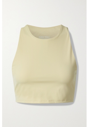OUTDOOR VOICES - Zoom Cropped Superform Tank - Neutrals - x small,small,medium,large,x large