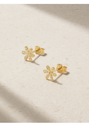 Sydney Evan - Daisy 14-karat Gold Diamond Earrings - One size