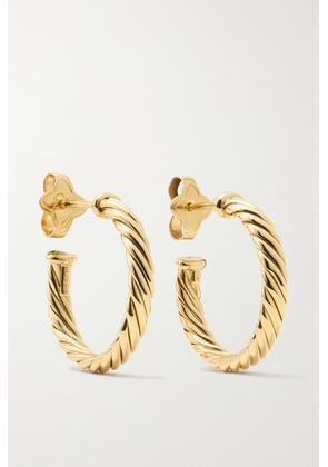 David Yurman - Cable Spira 18-karat Gold Hoop Earrings - One size