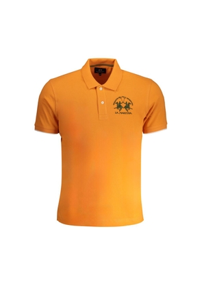 Orange Cotton Polo Shirt - S