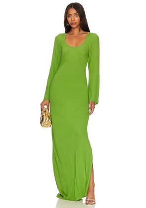 FAITHFULL THE BRAND Da Costa Maxi Dress in Green. Size XL.