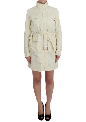 P.A.R.O.S.H Beige Weather Proof Trench Jacket Coat - S