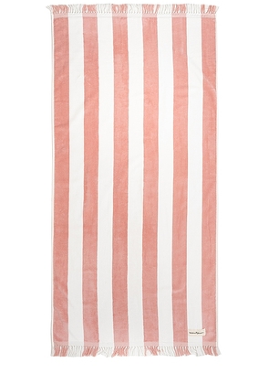 business & pleasure co. Holiday Towel in Pink.