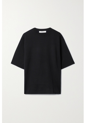 The Row - Silas Knitted T-shirt - Black - x small,small,medium,large,x large