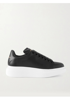 Alexander McQueen - Leather Exaggerated-sole Sneakers - Black - IT35,IT35.5,IT36,IT36.5,IT37,IT37.5,IT38,IT38.5,IT39,IT39.5,IT40,IT40.5,IT41,IT41.5