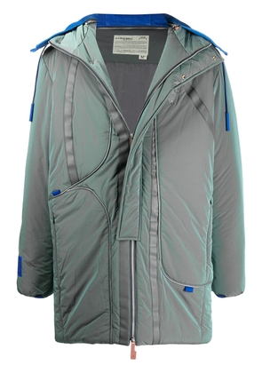 A-COLD-WALL* iridescent padded coat - Green