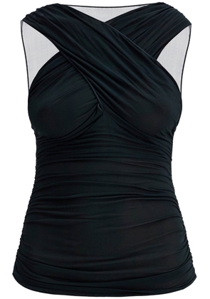 Paloma Wool asymmetric top by mush - M Black